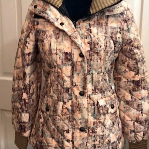 M by Missoni 6 quilted down puffer coat detach hood, 70/30 down feather fill EUC - Picture 1 of 8